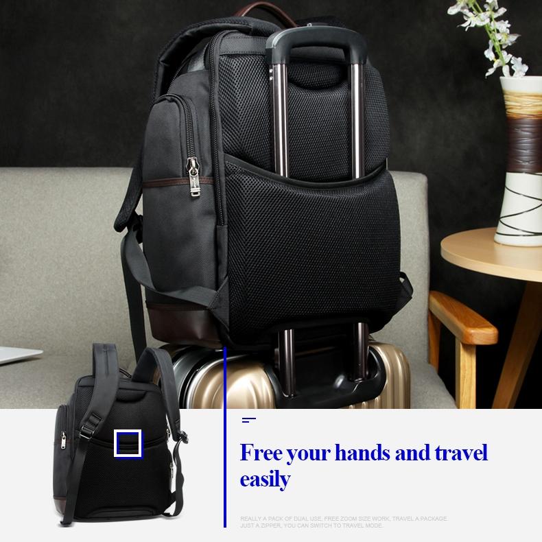 Large Capacity Multi-layer Laptop Backpack with Breathable Design - 15.6 Inch Black - 35x20x43cm