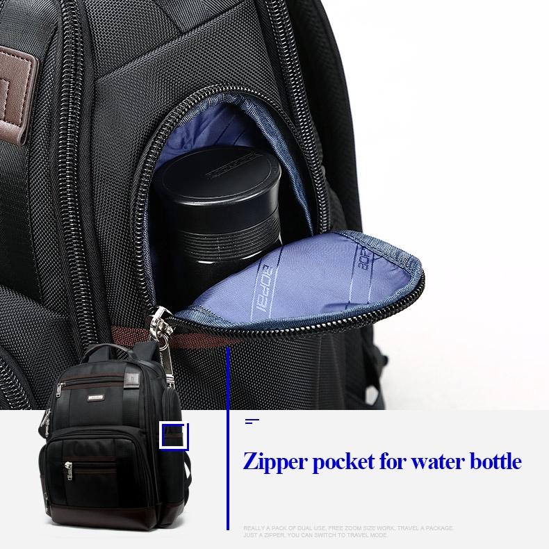 Large Capacity Multi-layer Laptop Backpack with Breathable Design - 15.6 Inch Black - 35x20x43cm