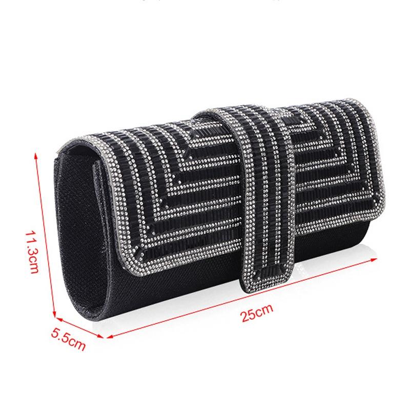 Black Shoulder Bag For Ladies Elegant Hand Messenger - Black