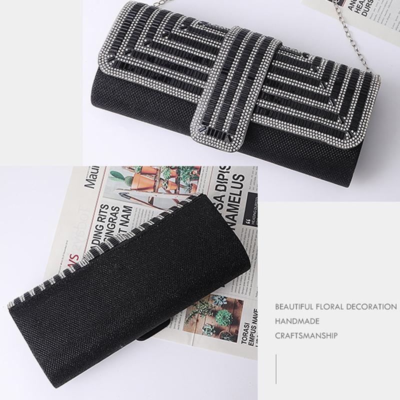 Black Shoulder Bag For Ladies Elegant Hand Messenger - Black