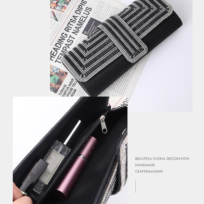 Black Shoulder Bag For Ladies Elegant Hand Messenger - Black