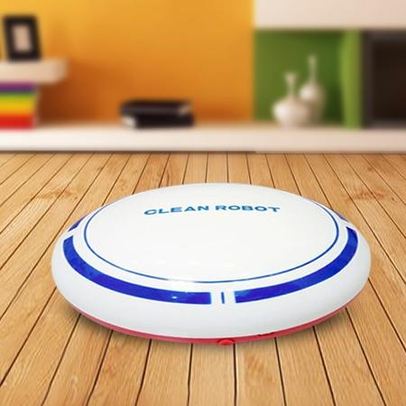 Intelligent 2-in-1 Rechargeable Floor Sweeping Robot Vacuum - White