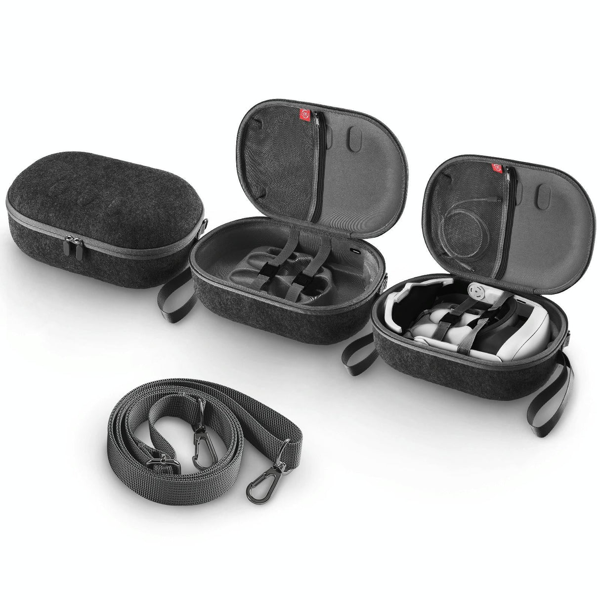 Protective Vr Storage Bag for Apple Vision Pro / Meta Quest 3 Glasses - Grey