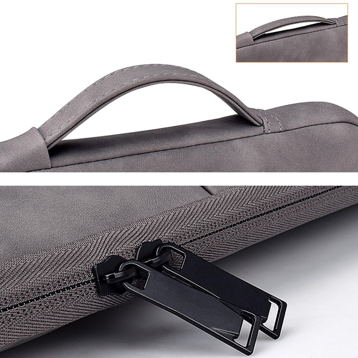 13.3 Inch Sheepskin Notebook Inner Bag - Natural - Pink