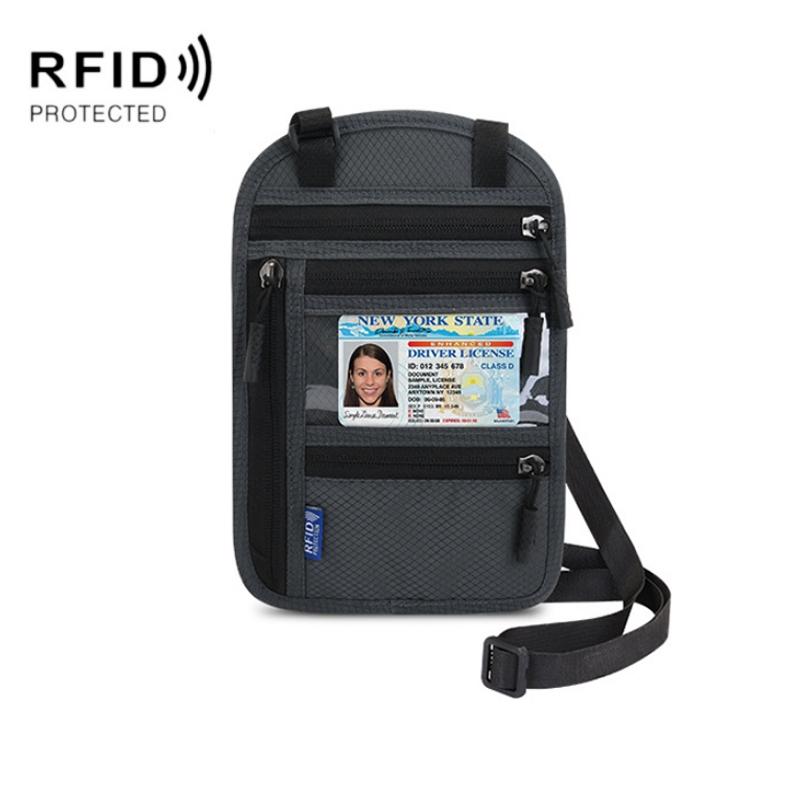 Rfid Passport & Certificate Protection Cover - Light Grey