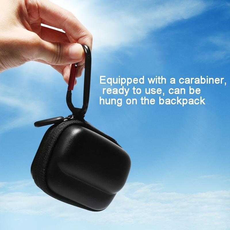 Portable Insta360 Go 3 Mini Body Bag with Carabiner - Gray