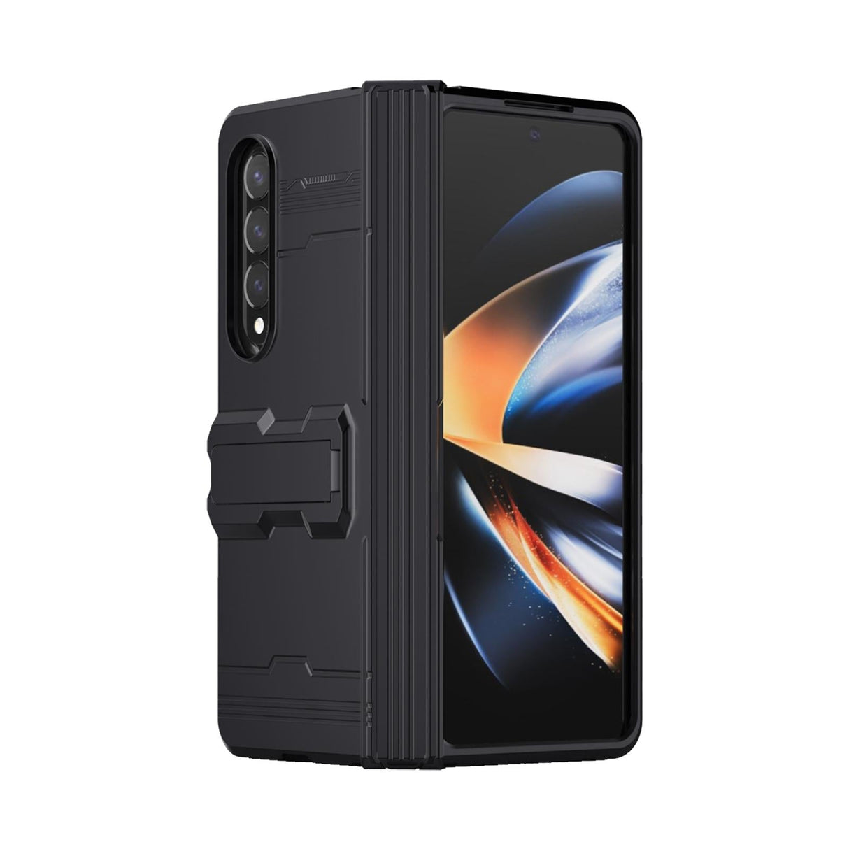 For Samsung Galaxy Z Fold4 5G Anti-Fall King Kong Phone Case - Green