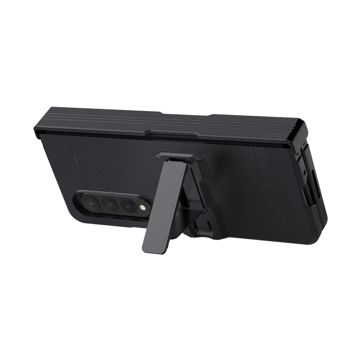 For Samsung Galaxy Z Fold4 5G Anti-Fall King Kong Phone Case - Green