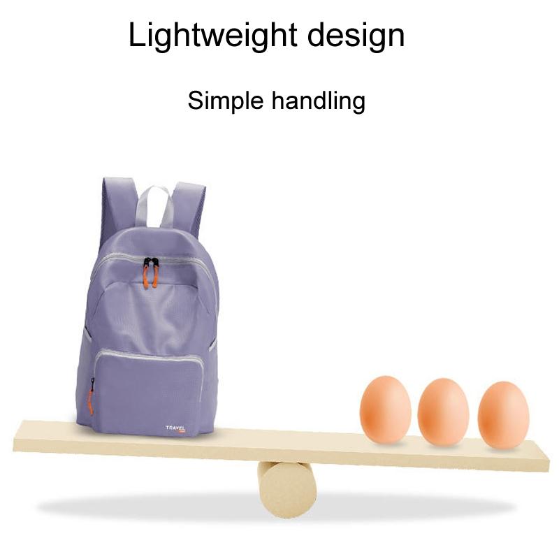 Foldable Sports Backpack For Mountaineering - Black