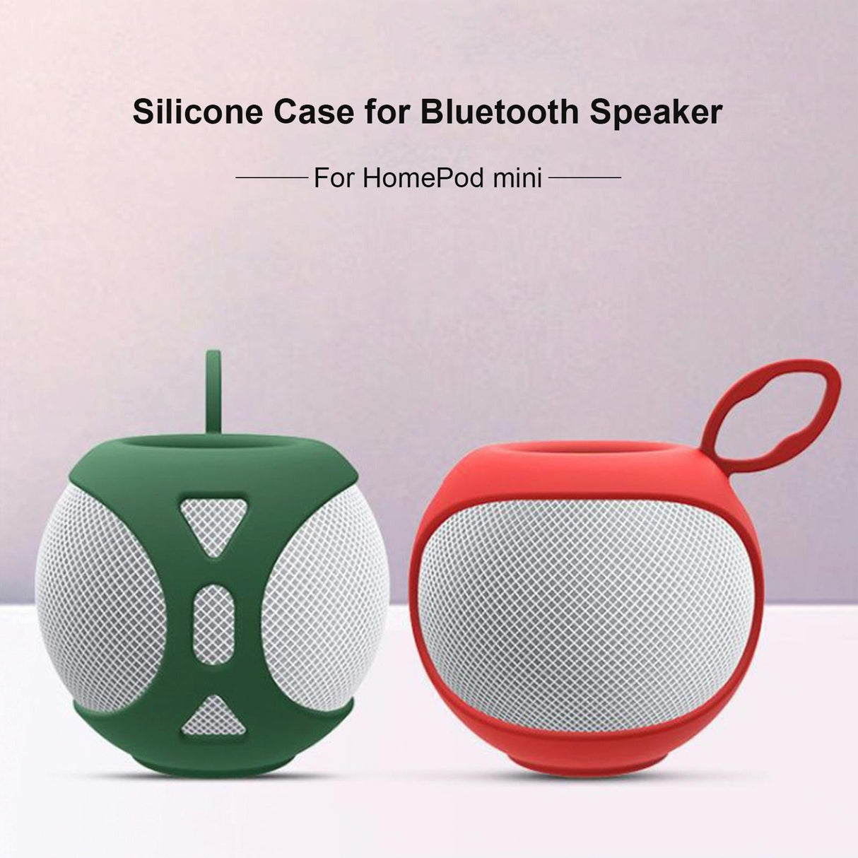 Soft Silicone Protective Cover for Apple Homepod Mini Speaker - Red