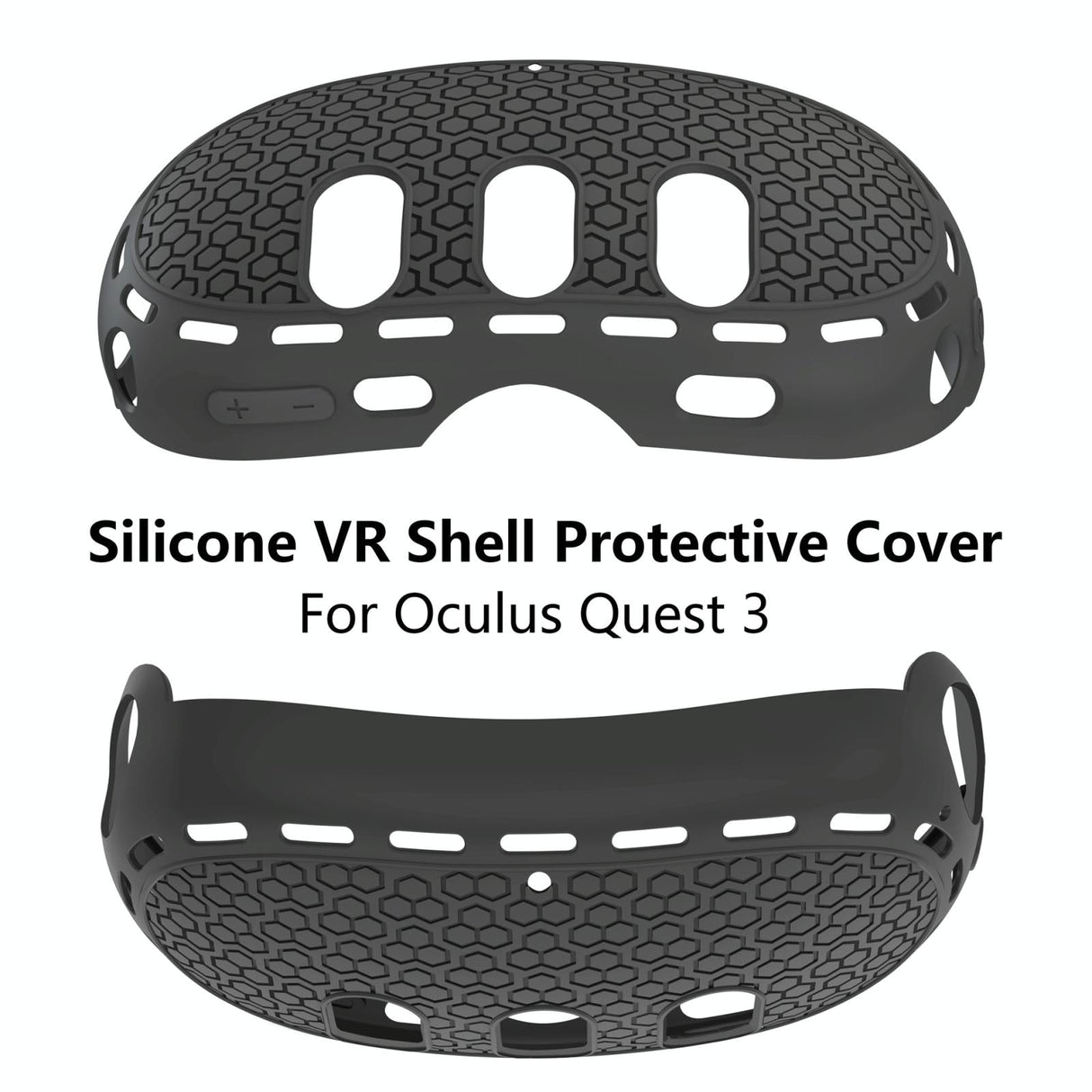 Silicone Vr Host Case for Meta Quest 3 - Fits All Sizes - White