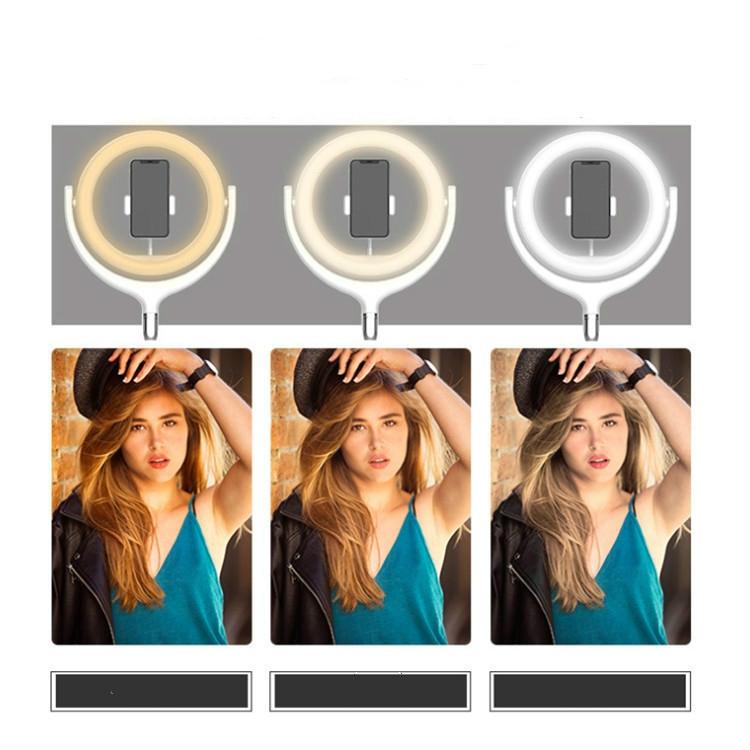 12 Inch Desktop Fill Light Beauty Bracket for Landing Headlights - Black