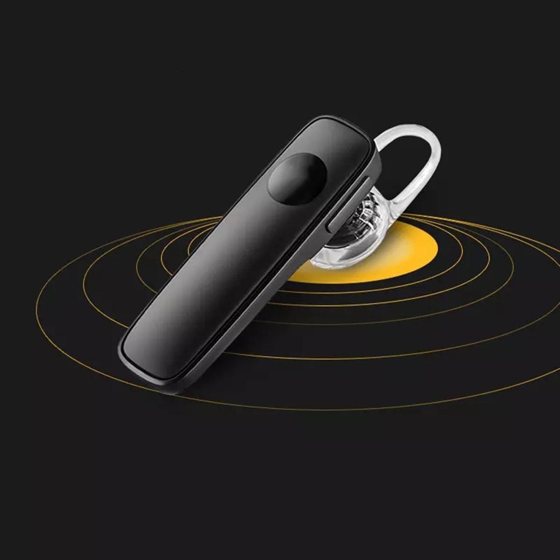 Wireless Bluetooth Earphone - M165 Car Ear Hanging Type - White