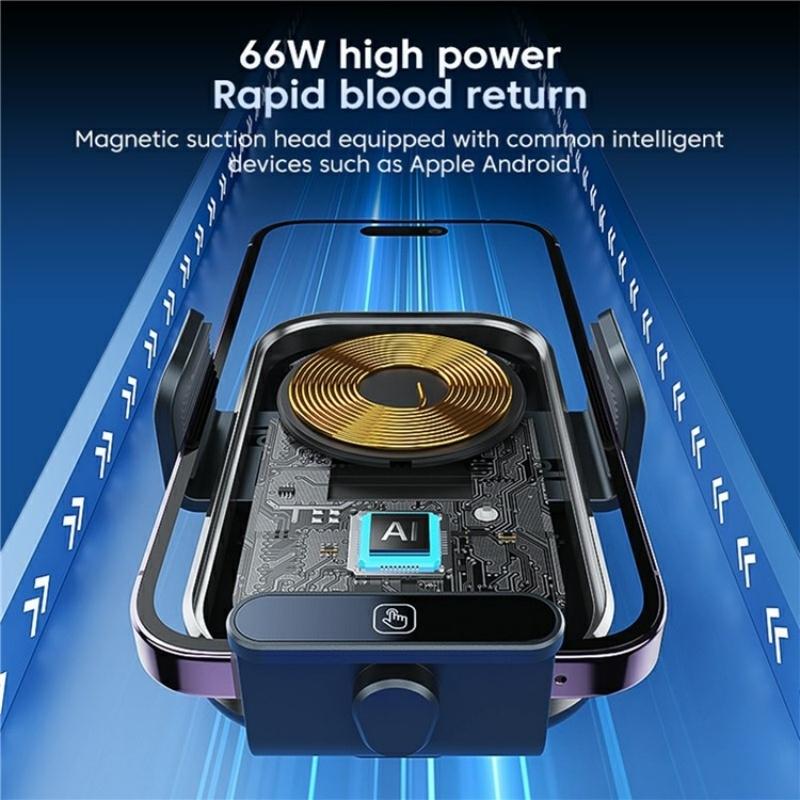 Intelligent Wireless Car Vent Charger - 66w High Power - Tarnish
