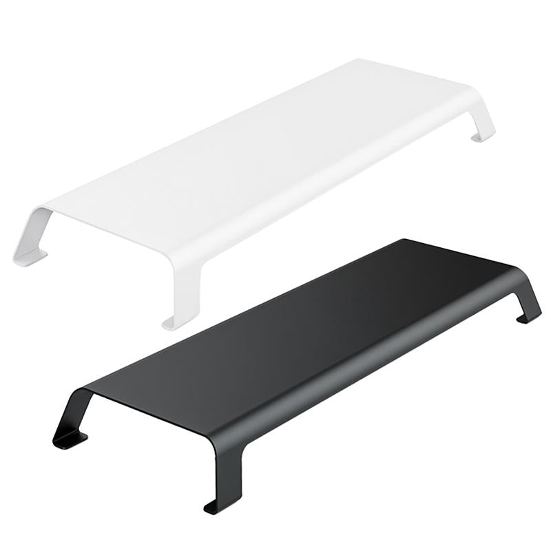 White Monitor Riser Bracket - Space-saving