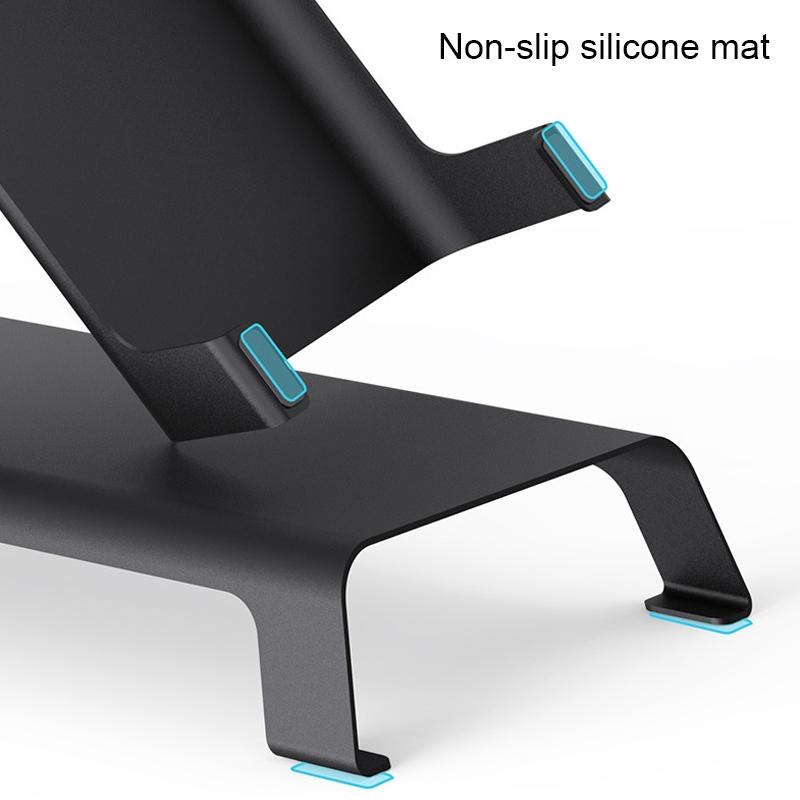 White Monitor Riser Bracket - Space-saving