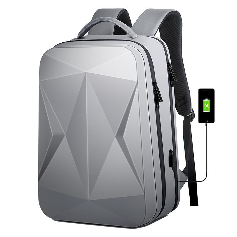 Waterproof Laptop Backpack with Usb Port - Large Capacity - Black