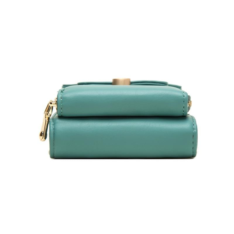 Green Multi Compartment Shoulder Bag Large Capacity