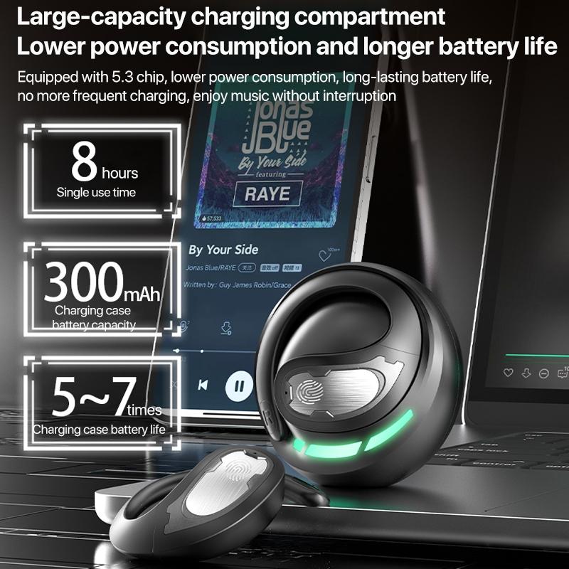 Wireless Bluetooth Earphones for Mechanical Planet - Ear-mounted - Black