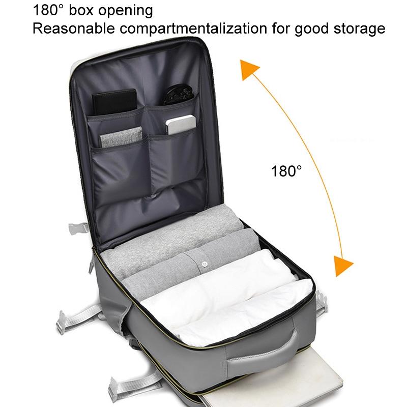 Large Capacity Travel Shoulder Bag For Students - Gray