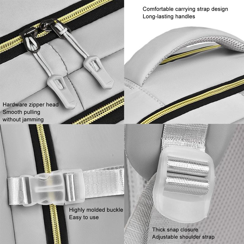 Large Capacity Travel Shoulder Bag For Students - Gray