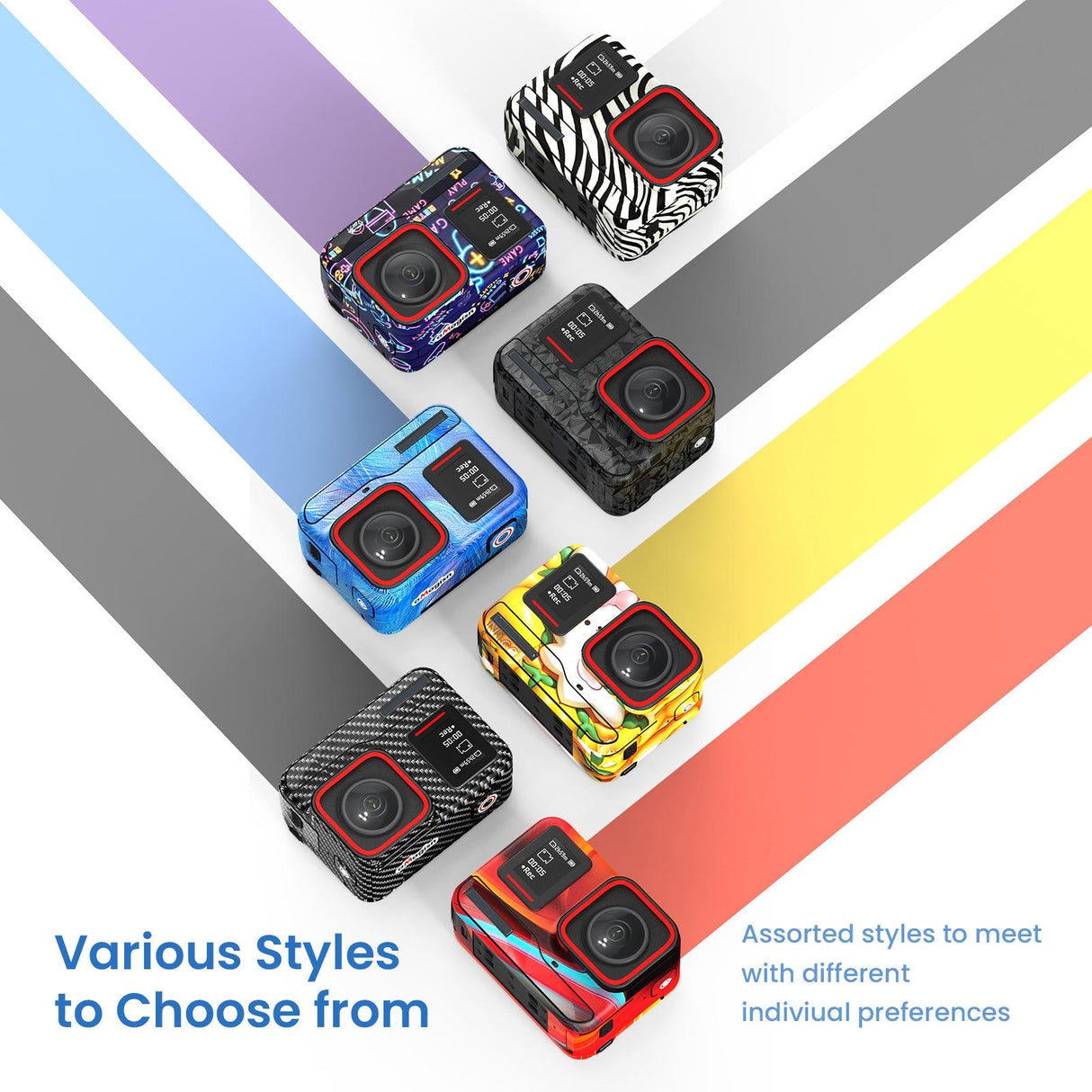 Sports Camera Accessories for Insta360 Ace Pro - Amagisn Body Sticker - Carbon Fiber