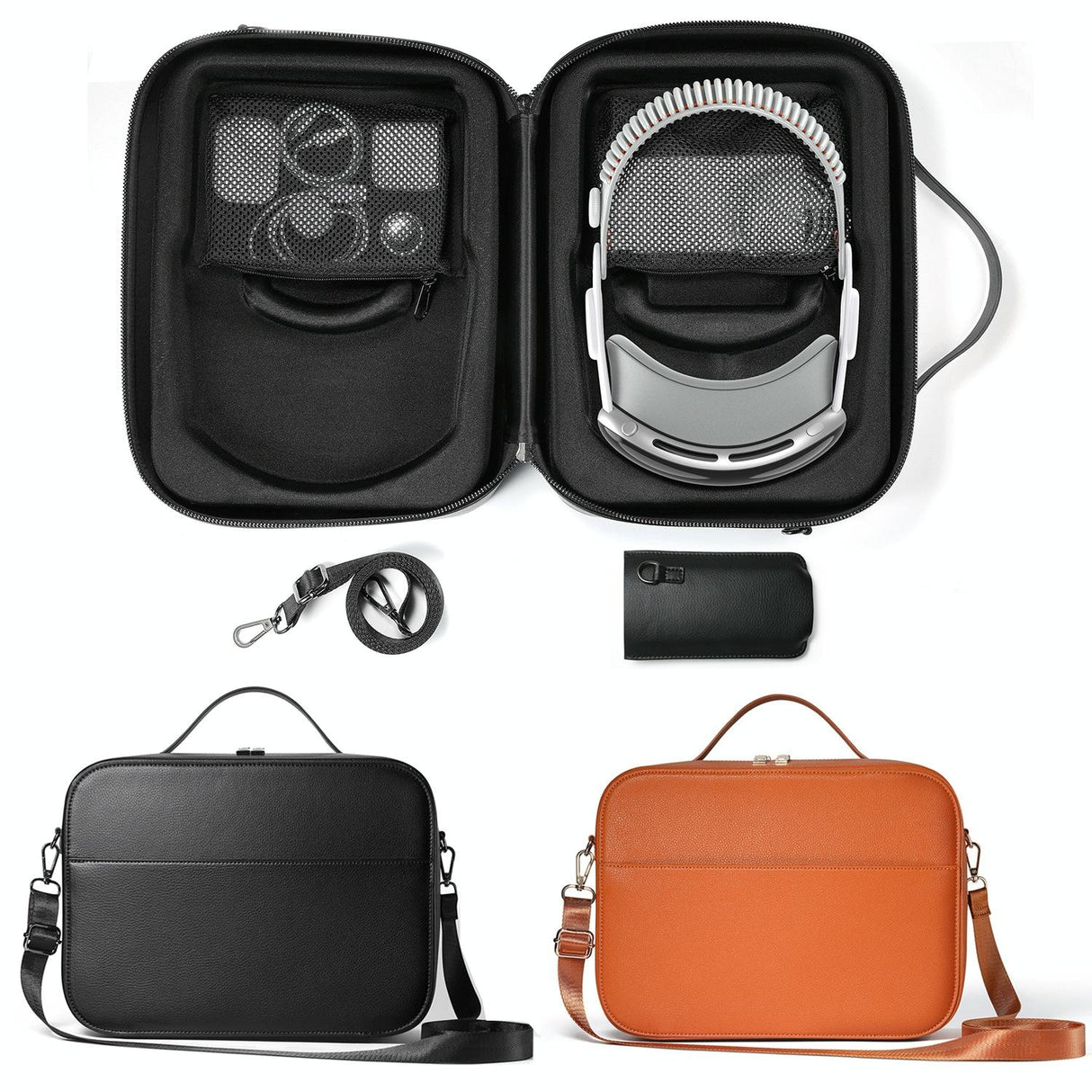 Apple Vision Pro Headset Bag - Compact Storage Solution - Brown