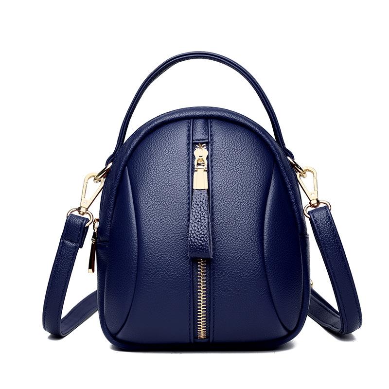 Multi Compartment Shoulder Bag For Women - Blue
