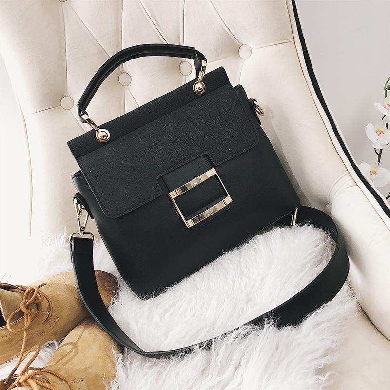 Stylish Women Crossbody Tote Bag - Black