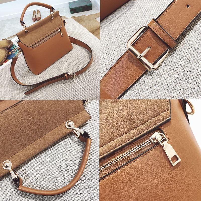 Stylish Women Crossbody Tote Bag - Black