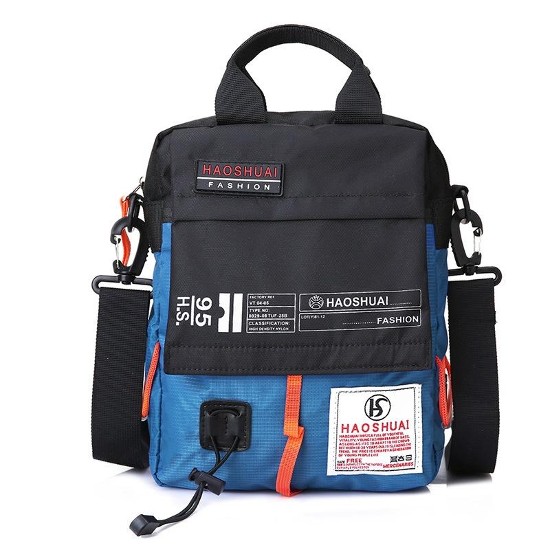 Waterproof Men Crossbody Bag Outdoor Cloth Sling For Hands Free Convenience - Black