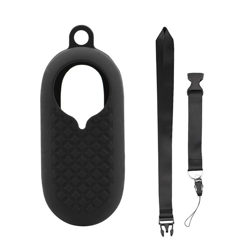 Silicone Camera Case Set with Lanyard for Insta360 Go2 - White