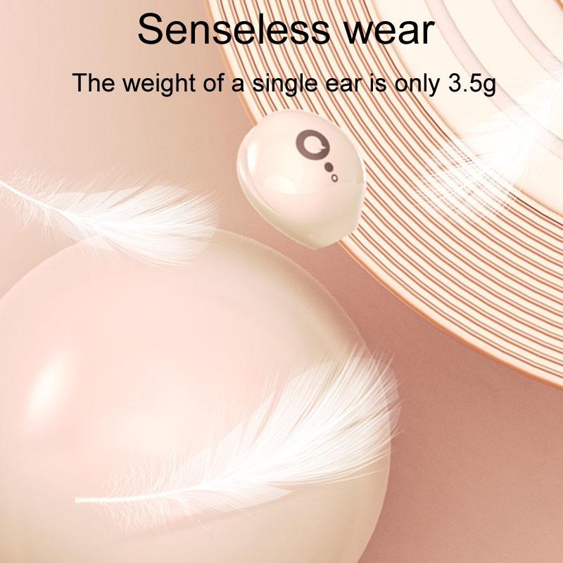 Mini Wireless Sports Earphones with Bluetooth for Sleep - S800 - White