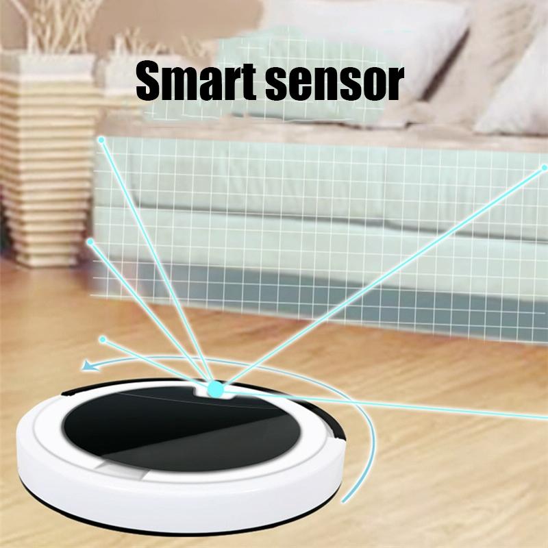 Smart Home Sweeping Robot with Remote Control and Large Suction - Red Black