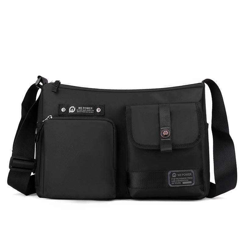 Crossbody Shoulder Bag For Casual Men Outdoor Functionality - Grey
