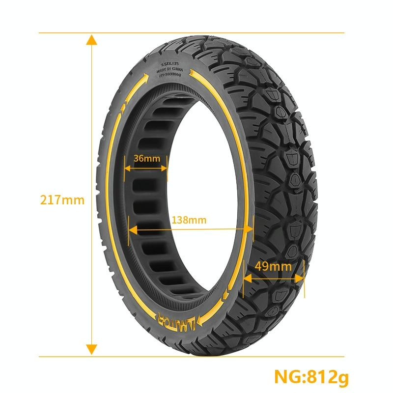 Universal 9.5 Electric Scooter with Off-road Tires - 230 x 50 - Yellow Line