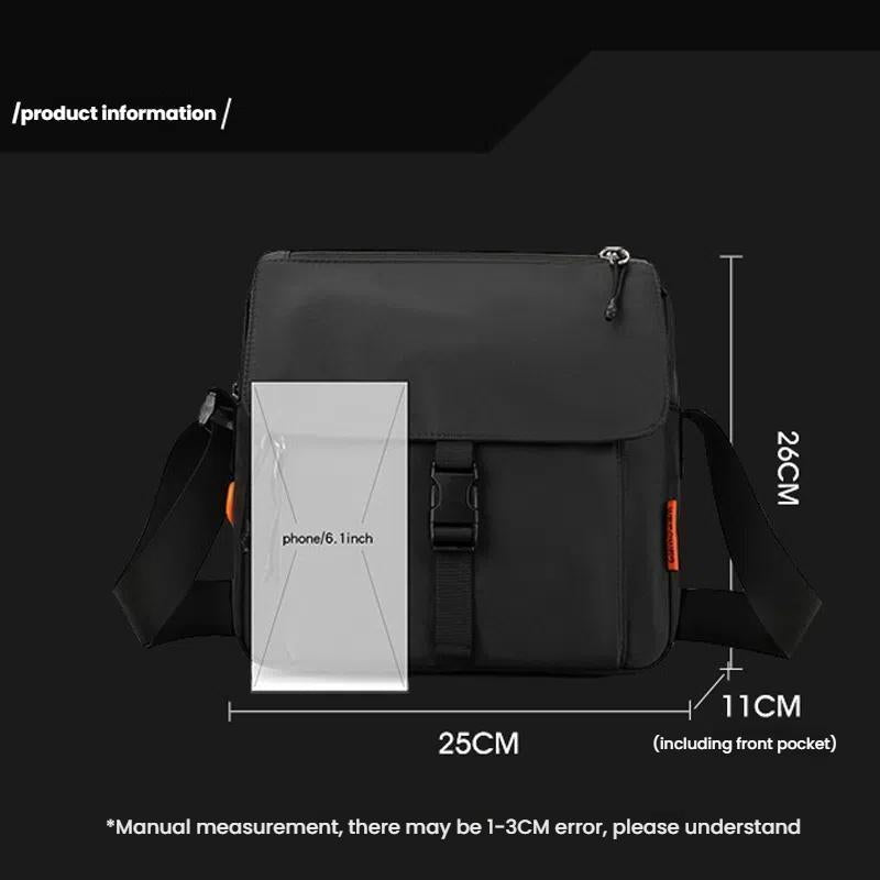 Waterproof Unisex Crossbody Bag For Couples - Light Gray