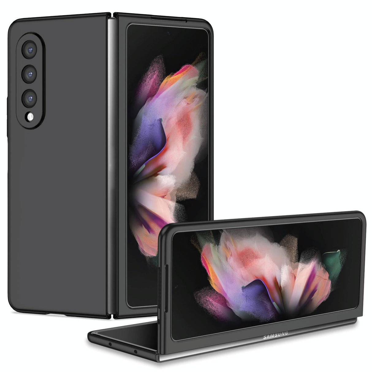 For Samsung Galaxy z Fold4 5G Foldable Armor Phone Case - Compact and Durable - Black