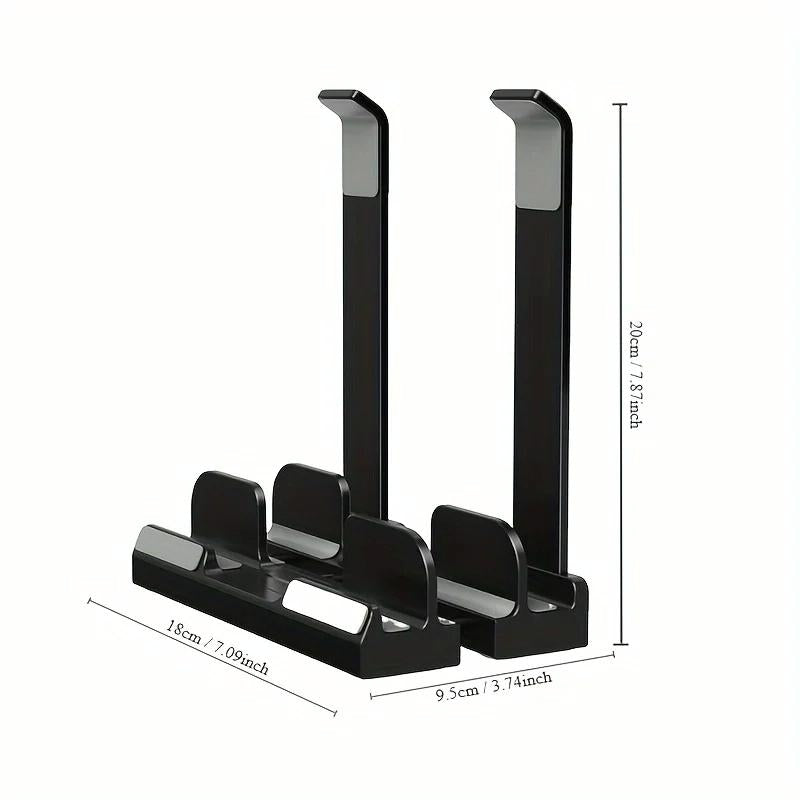 Versatile Laptop Stand with Storage and Cooling - Desktop Heightening Rack - White
