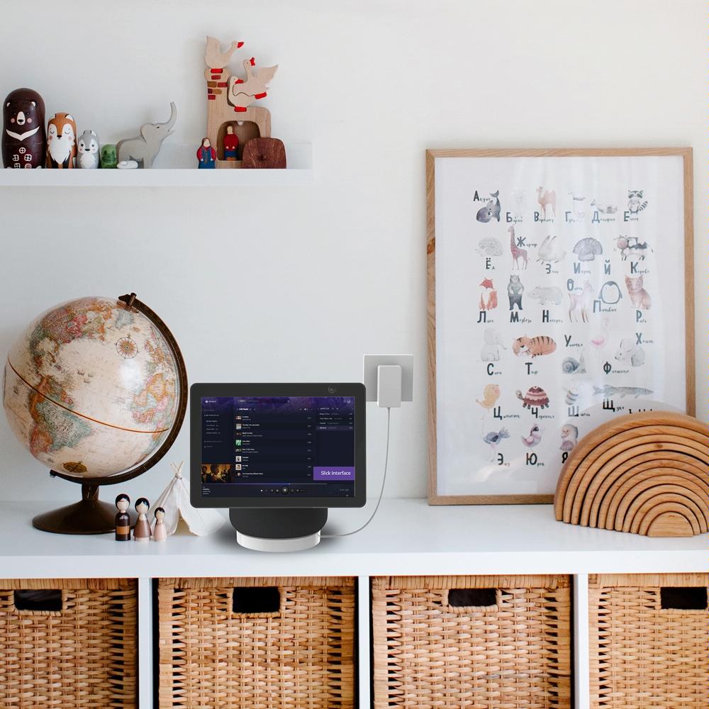 Desktop Bracket for Amazon Echo Show 10 - no Drilling Required - Black