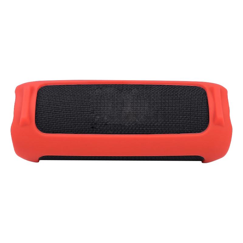 Portable Silicone Case with Shoulder Strap for Jbl Flip 6 Speaker - Red