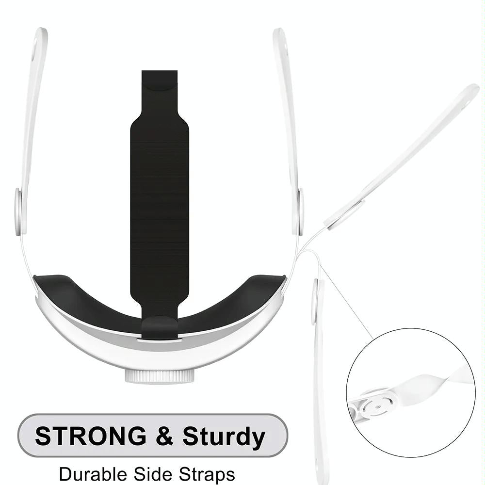 Elite Vr Headset Strap for Meta Quest 3 - Adjustable - Black
