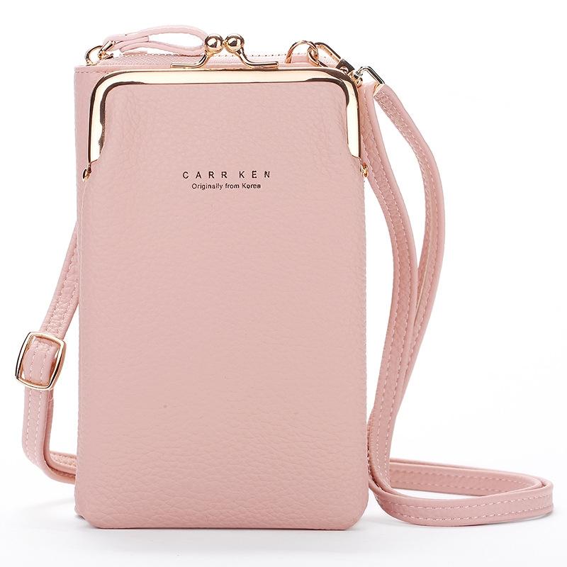 Stylish Pebbled Shoulder Bag For Women - Red