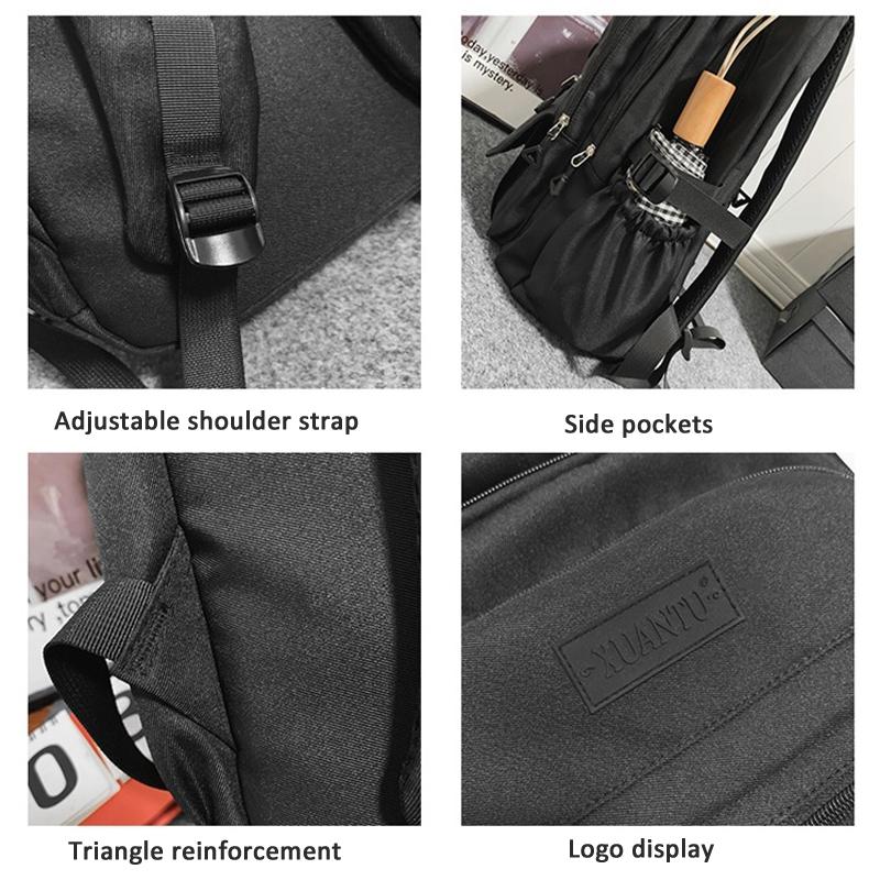 Simple Oxford Cloth Travel Backpack For Students 45 X 31 X 18Cm - White