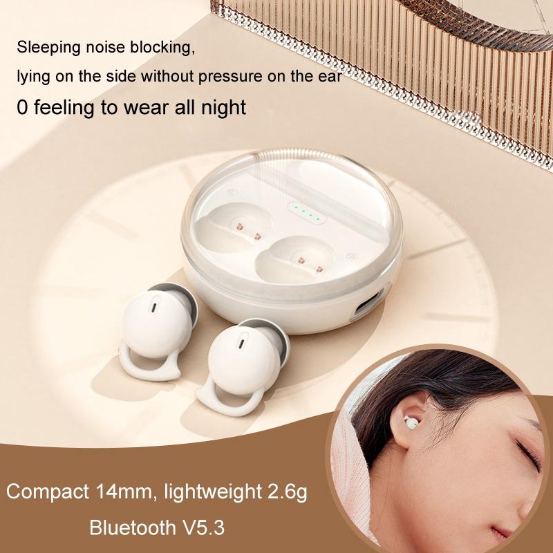 Comfortable Wireless Bluetooth Earphones - Noise Canceling - Skin Colour