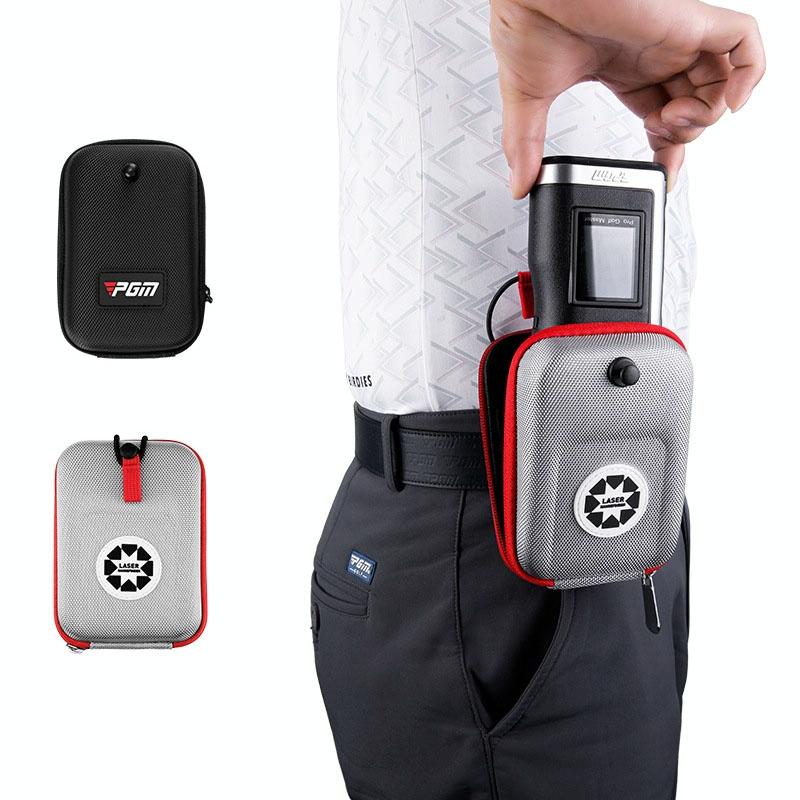 Lightweight Golf Rangefinder Waist Pack - Portable Belt Bag - Gray-Red