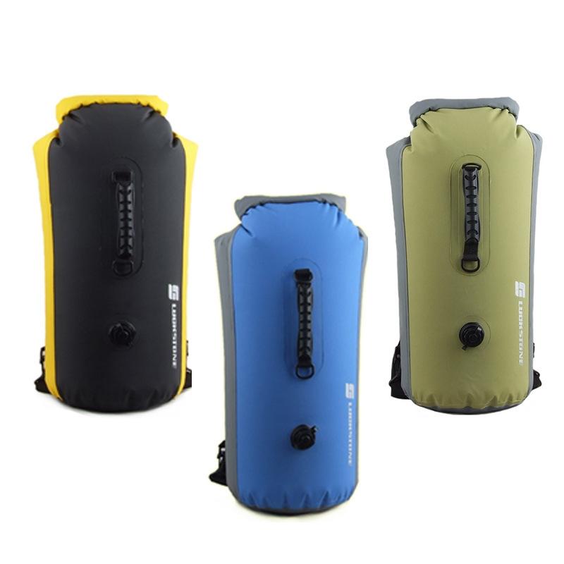 Waterproof Rafting Backpack For Outdoor Activities - Yellow Black