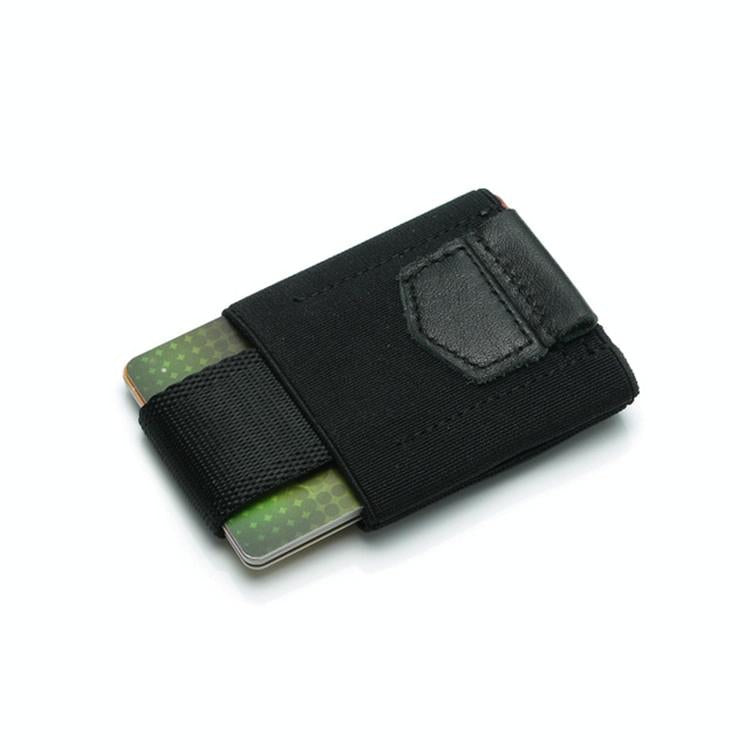 Leather Credit Card Holder For Men & Women Black