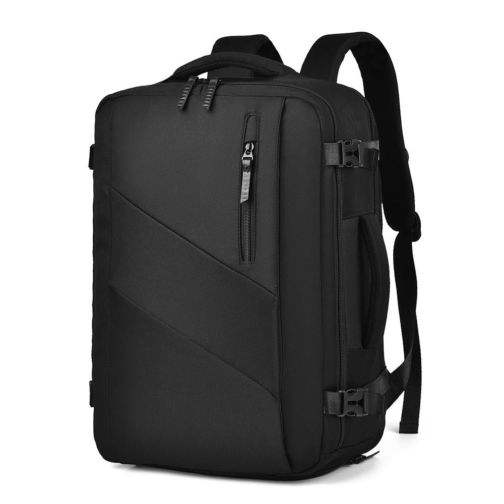 Large Capacity Simple Style Travel Backpack - Beige