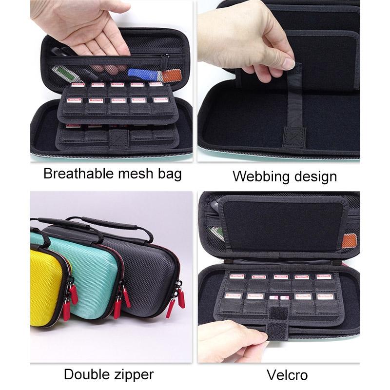 Compact Nintendo Switch Lite Carrying Case - Green